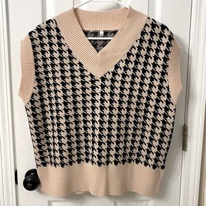 Oversized sweater vest